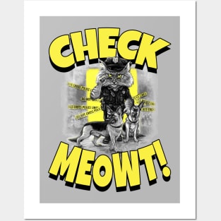 Check Meowt Cat Police on K-9 Patrol Posters and Art